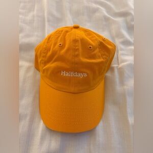 Orange Halfdays Ski Baseball Hat